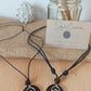 Wave Coconut Shell Pendant Necklace, his and Hers Pendants, Eco Friendly Jewellery 