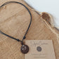 Wave Coconut Shell Pendant Necklace, his and Hers Pendants, Eco Friendly Jewellery 