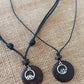 Mountain And Wave Coconut Shell Pendant Necklace His and Hers necklaces
