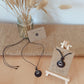 Mountain And Wave Coconut Shell Pendant Necklace 