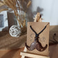 Moustache Coconut Shell Pendant in aid of Movember, Prostate Cancer, Testicular Cancer. Men's Health